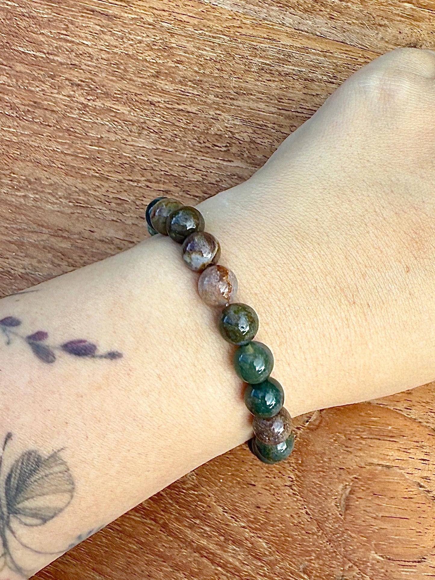 Bracelet en jaspe océan pierre naturelle semi précieuse