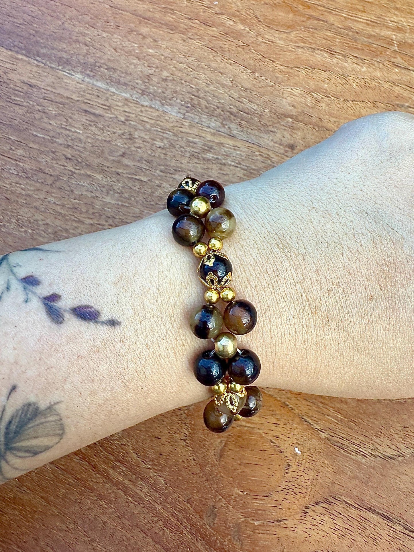 Bracelet agate pierre semi précieuse - Creation by L