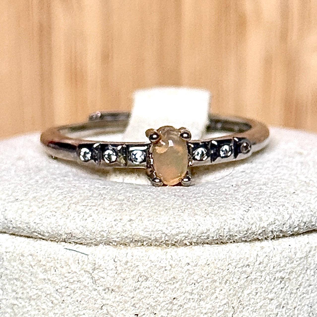 Bague opale pierre semi précieuse