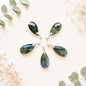 Pendentif goutte en labradorite pierre naturelle semi précieuse