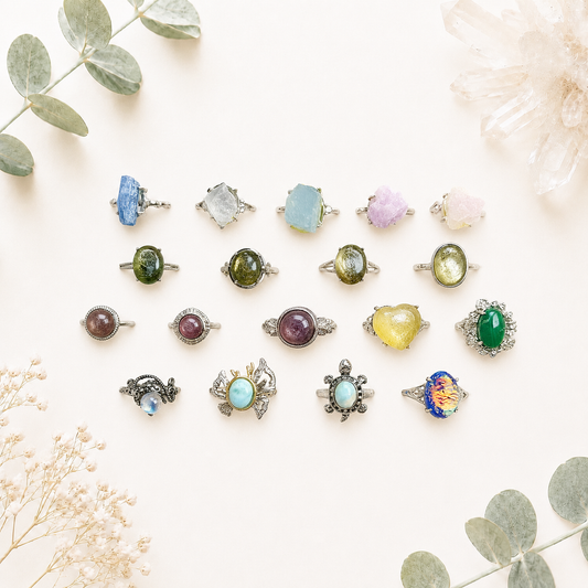 Bague pierre semi précieuse 5/7