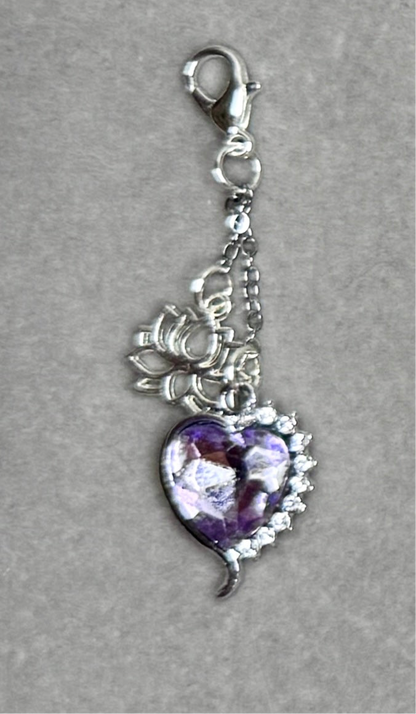 Charm’ant - kit lanière tourmaline violette or + 1 charm