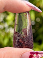 Cabochon quartz lodolite - quartz jardin pierre semi precieuse