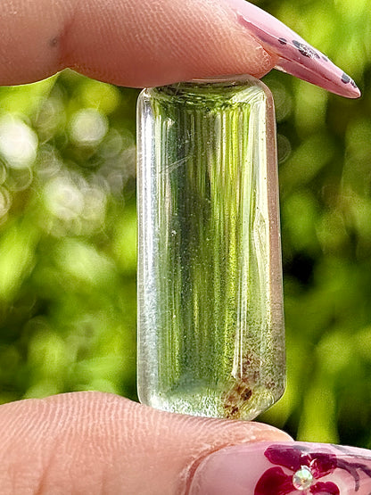 Cabochon quartz lodolite - quartz jardin pierre semi precieuse