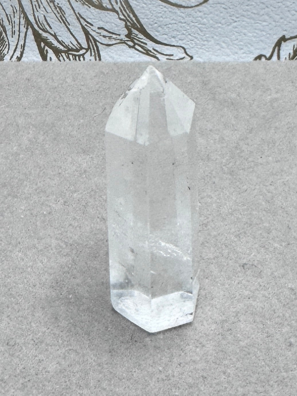 Mini tour en quartz cristal de roche pierre semi précieuse