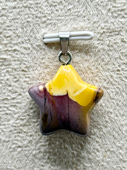 Pendentif en jaspe mookaite pierre naturelle semi précieuse