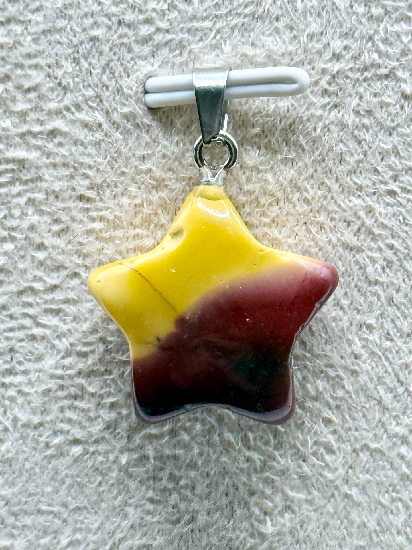 Pendentif en jaspe mookaite pierre naturelle semi précieuse