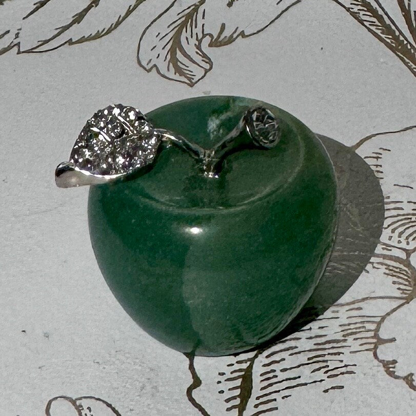 Mini pomme en pierre semi précieuses