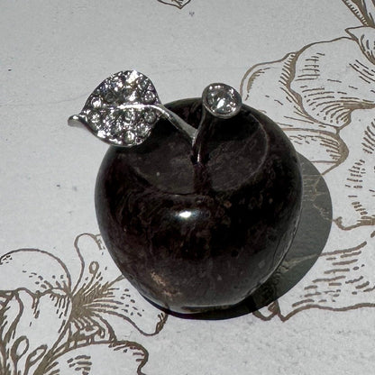 Mini pomme en pierre semi précieuses