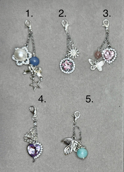 Charm’ant - kit lanière morganite bleue argent + 1 charm