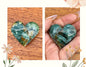 Coeur en agate mousse pierre naturelle semi précieuse