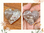 Coeur en agate mousse pierre naturelle semi précieuse