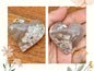 Coeur en agate mousse pierre naturelle semi précieuse