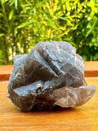 Fluorite noire brute pierre semi precieuse