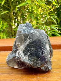 Fluorite noire brute pierre semi precieuse
