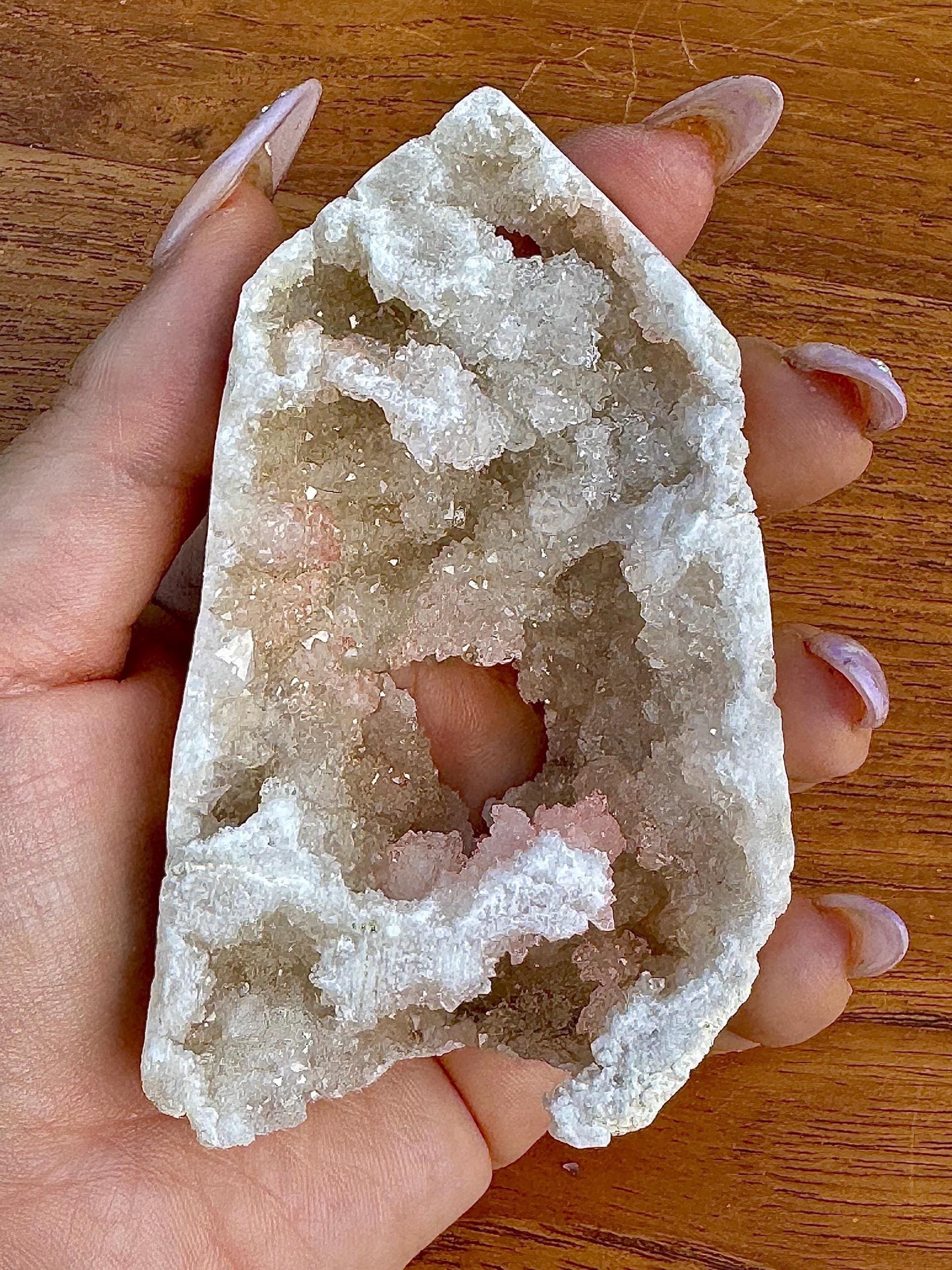 Tour quartz du maroc druzy pierre naturelle semi précieuse