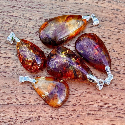 Pendentif en ambre naturelle