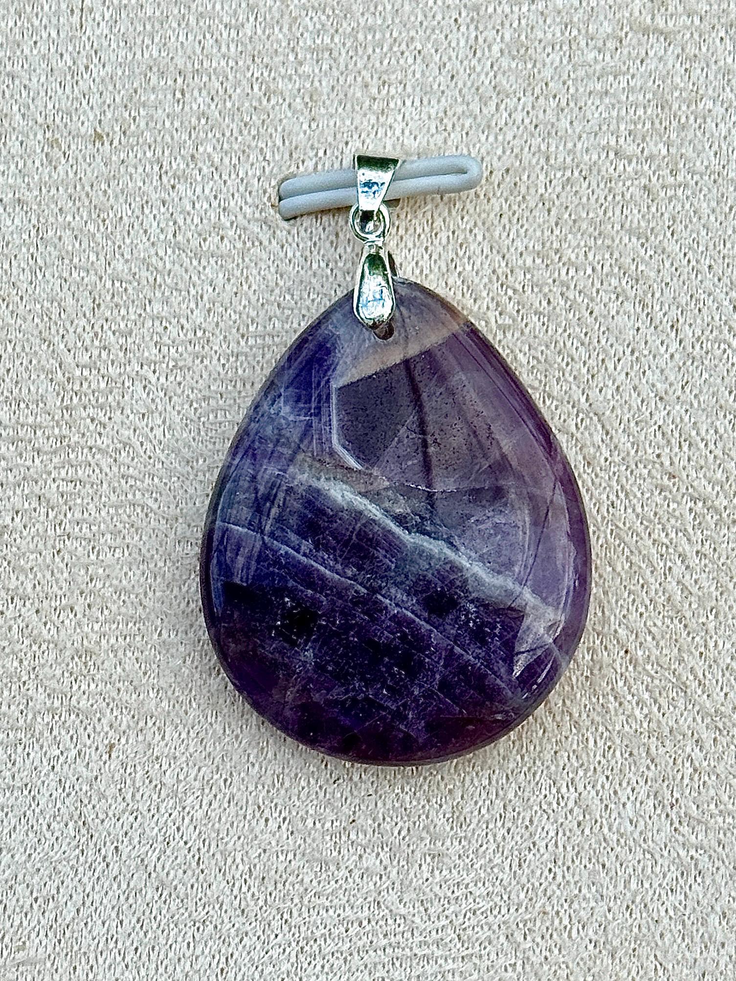 Pendentif amethyste pierre semi précieuse