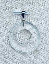 Collier pendentif cercle en pierre naturelle