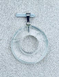 Collier pendentif cercle en pierre naturelle