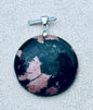 Pendentif rhodonite pierre semi précieuse