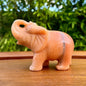 Elephant en pierre naturelle calcite