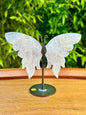 Ailes papillon en quartz rose pierre semi précieuse