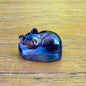 Mignonne mini figurine en fluorite pierre naturelle semi précieuses