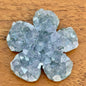 Fleurs en amethyste brute pierre naturelle semi précieuse