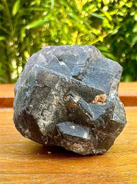 Fluorite noire brute pierre semi precieuse