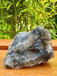 Fluorite noire brute pierre semi precieuse