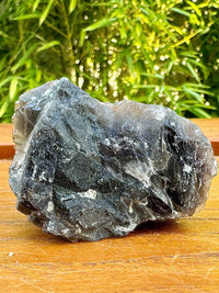 Fluorite noire brute pierre semi precieuse