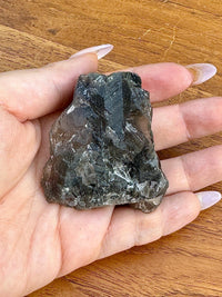 Fluorite noire brute pierre semi precieuse
