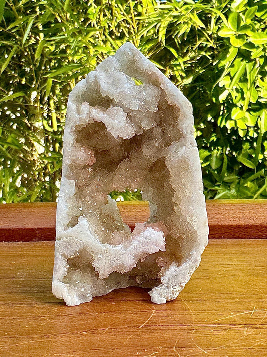 Tour quartz du maroc druzy pierre naturelle semi précieuse