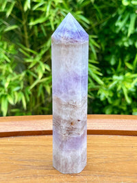 Tour en améthyste et agate dentelle mexicaine pierre naturelle semi precieuse