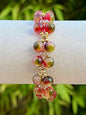 Bracelet croisé agate pierre semi précieuse - Creation by L