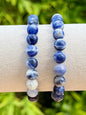 Bracelet en sodalite pierre semi précieuse