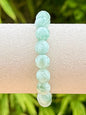 Bracelet en hemimorphite perles rondes facettées pierre naturelle semi précieuse