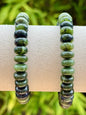 Bracelet en jade perles donuts pierre naturelle semi précieuse