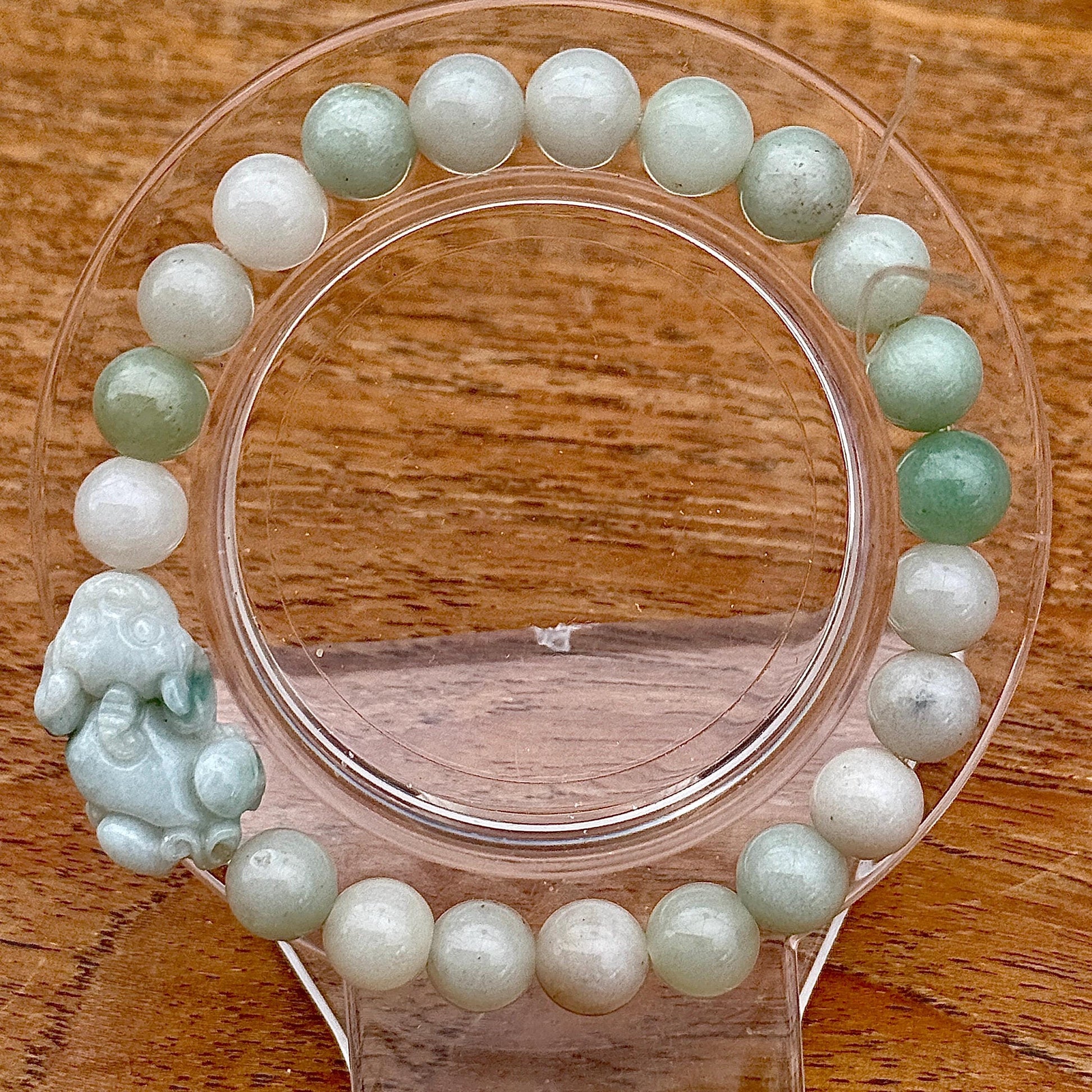 Bracelet Pixiu en jade pierre naturelle semi précieuse