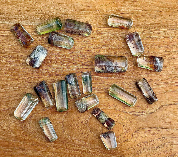 Cabochon quartz lodolite - quartz jardin pierre semi precieuse