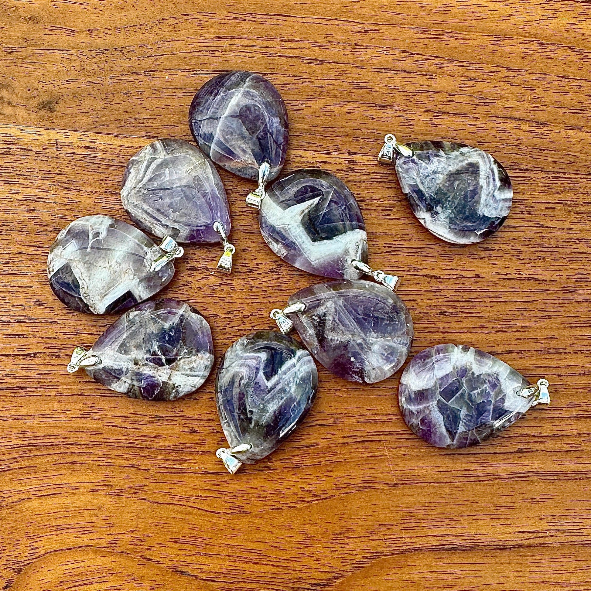 Pendentif amethyste pierre semi précieuse