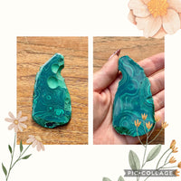 Spécimen de malachite pierre naturelle semi précieuse