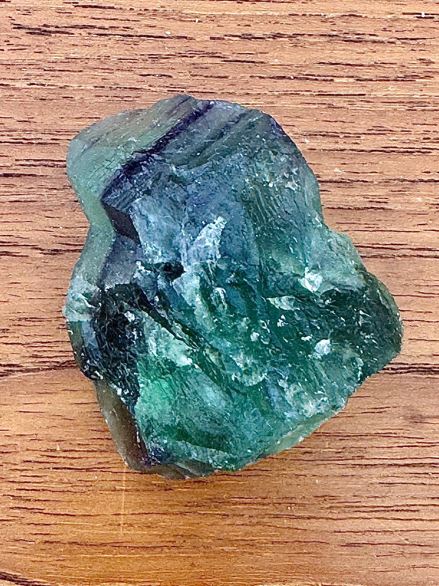 Morceau fluorite brute pierre semi precieuse