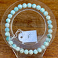 Bracelet perles rondes en Larimar pierre semi précieuse