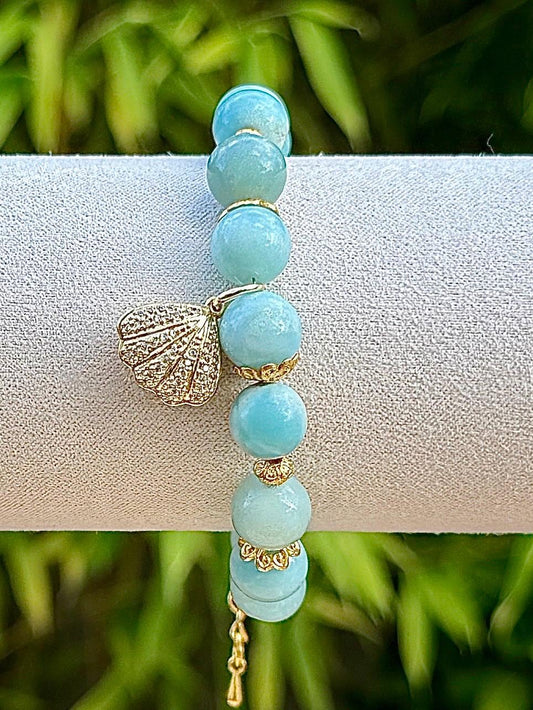 Bracelet en amazonite pierre semi précieuse