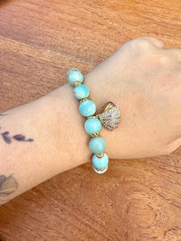 Bracelet en amazonite pierre semi précieuse