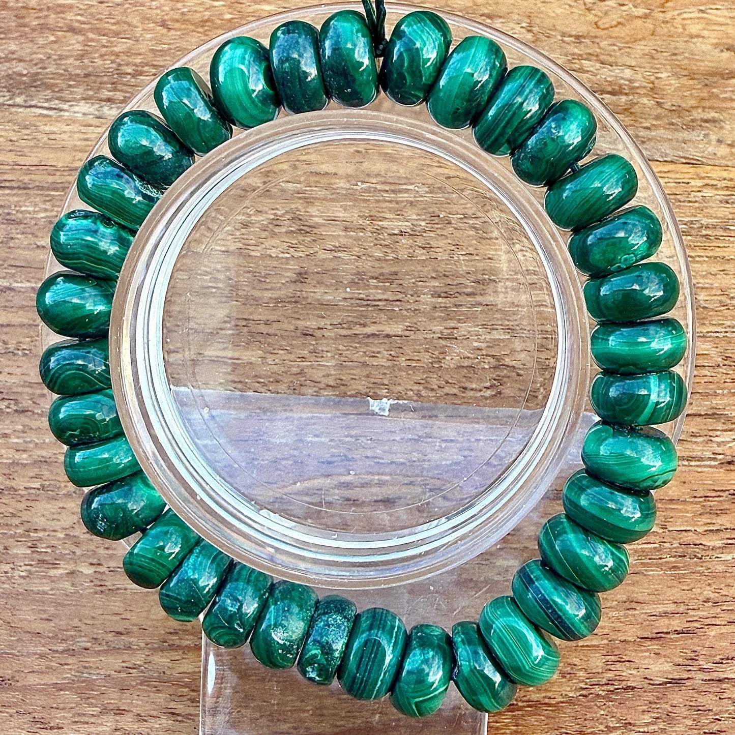 Bracelet en malachite pierre semi précieuse