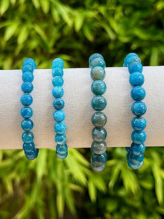 Bracelet en apatite pierre semi précieuse