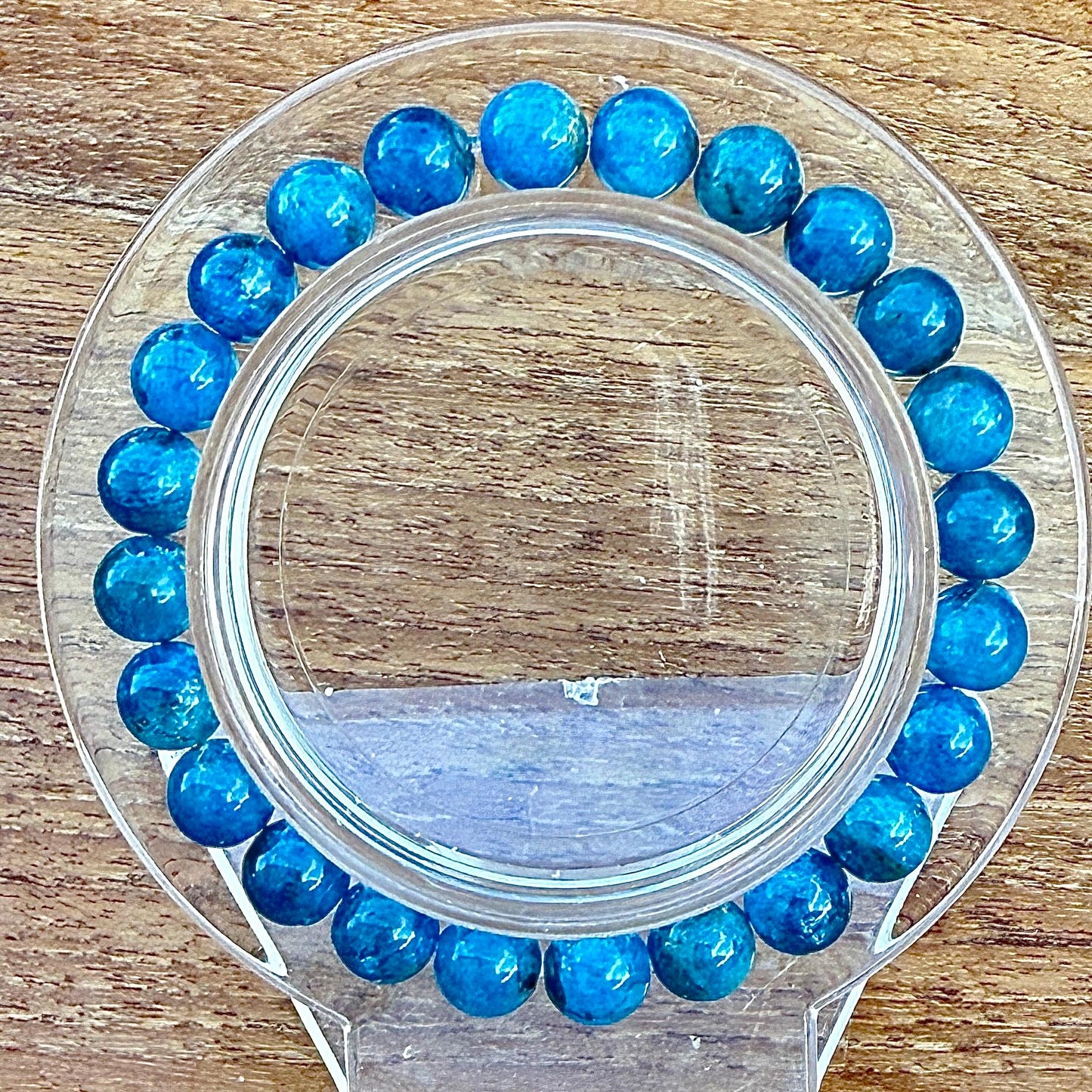 Bracelet en apatite pierre semi précieuse